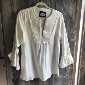 Monelle Ruffled Tunic Blouse